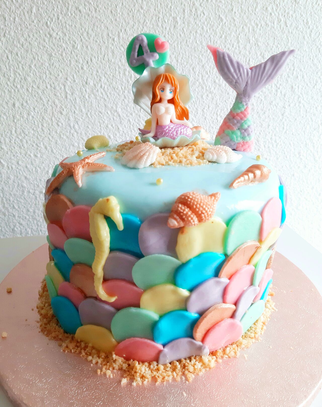 Layer cake thème sirène (4,80€ la part)