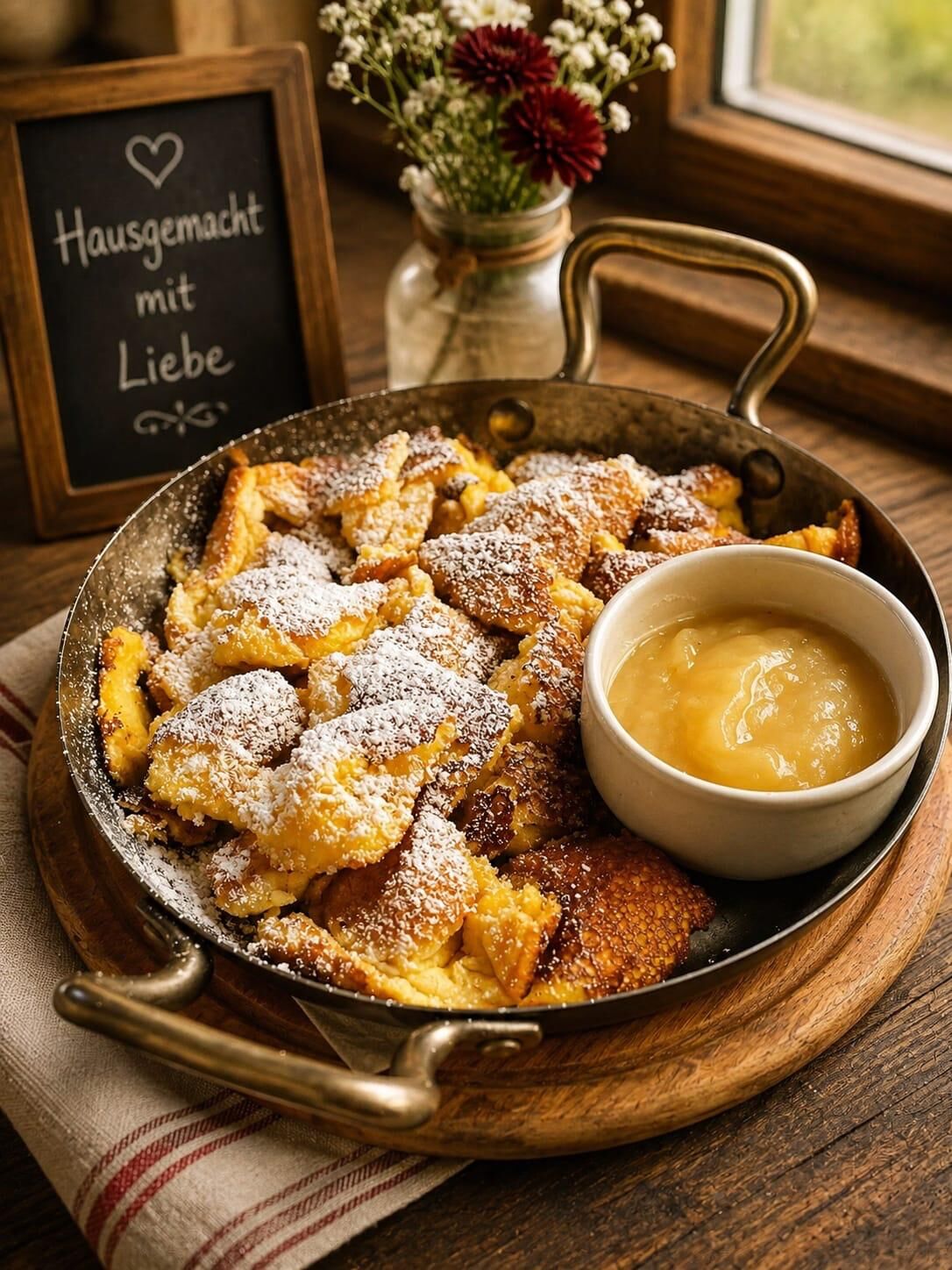 Kaiserschmarrn mit Apfelmus 
