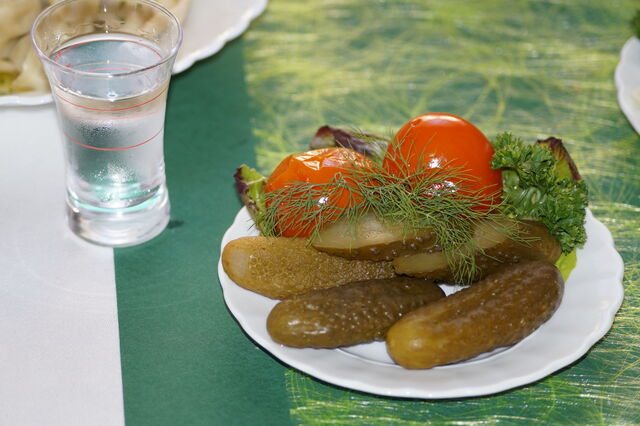 Eingelegtes Gemüse. 