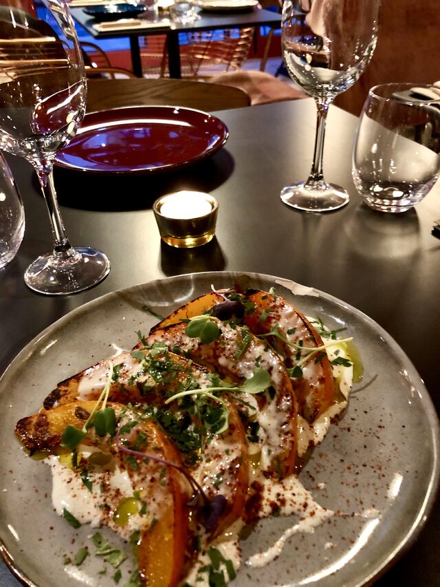 Potimarron rotis creme au cumin