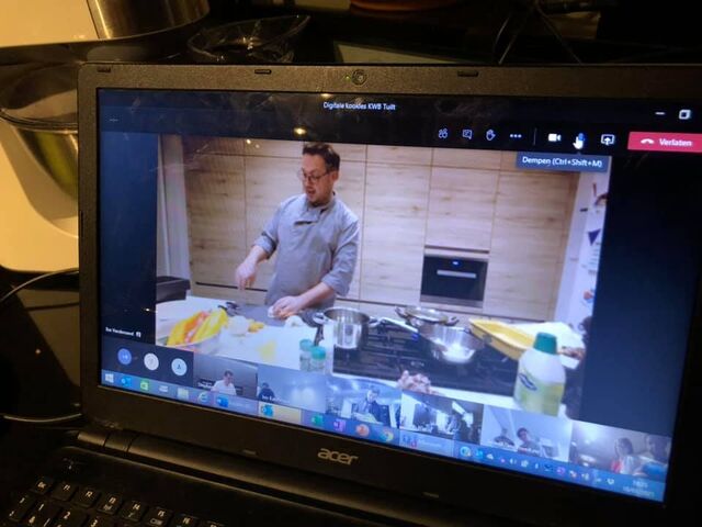 kooklessen, in coronatijd ook online