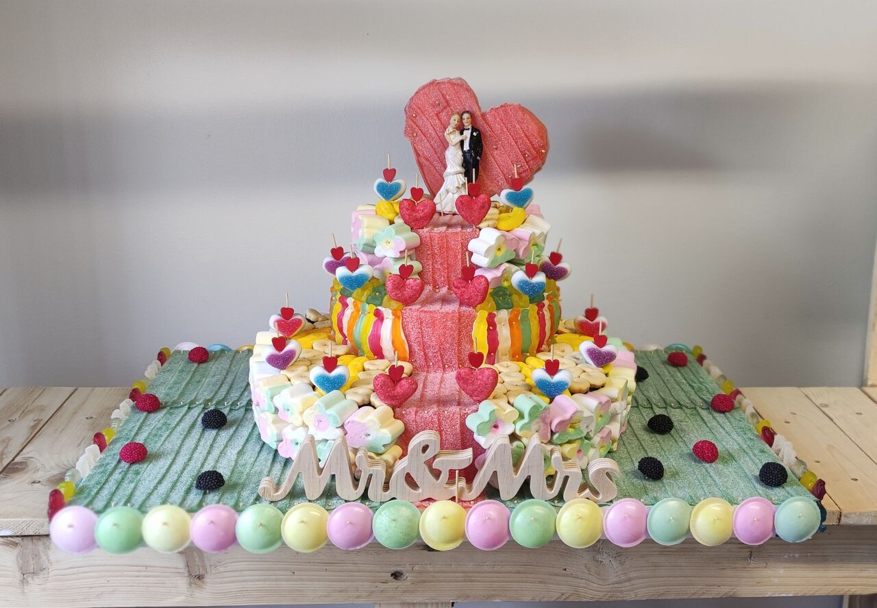 Gâteau de bonbons mariage 