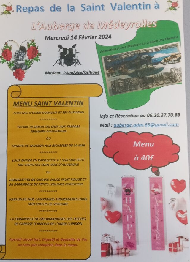 Soirée St Valentin 2024