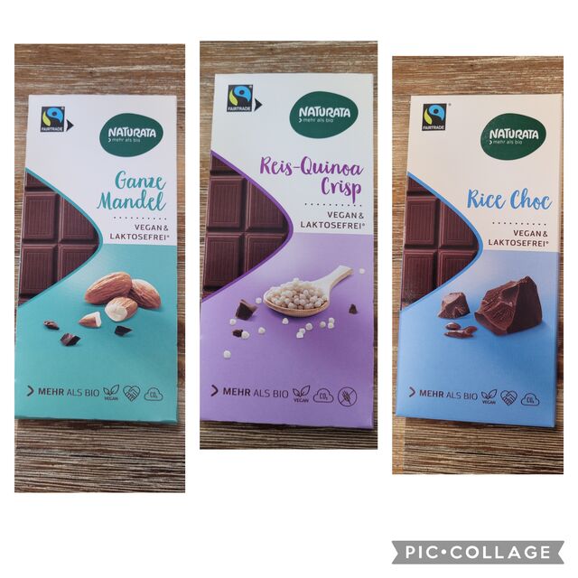 les chocolats végan sans gluten sans lactose Naturata disponible en boutique ! 