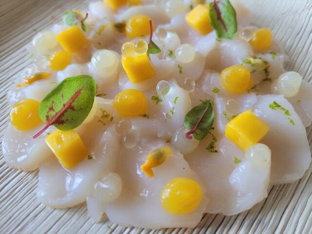 Carpaccio de Saint Jacques exotique 