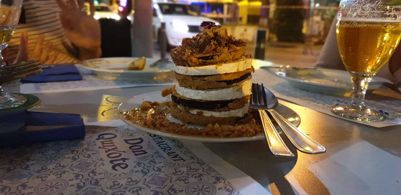 Milhojas de berenjenas