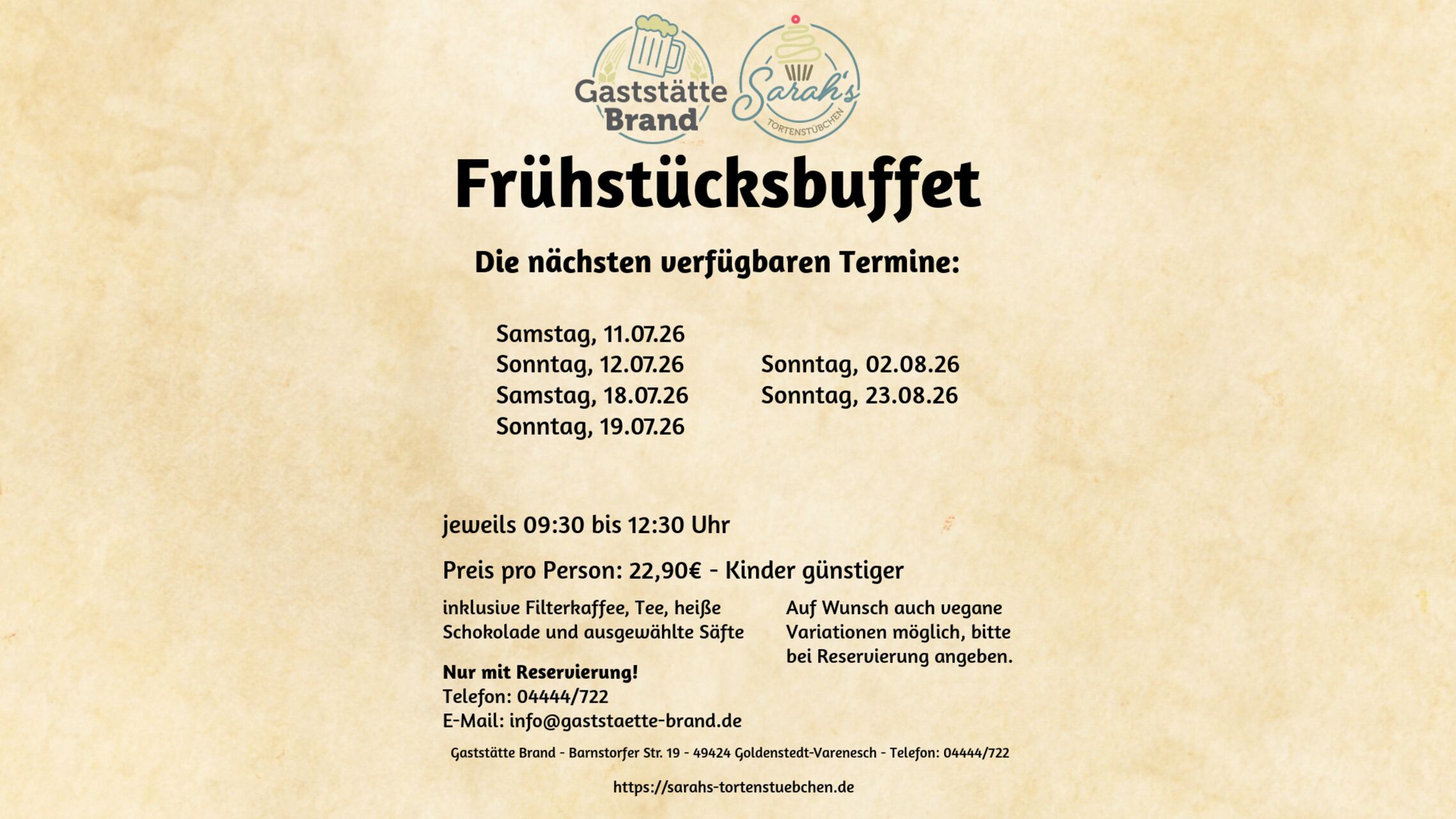 Frühstücksbuffet