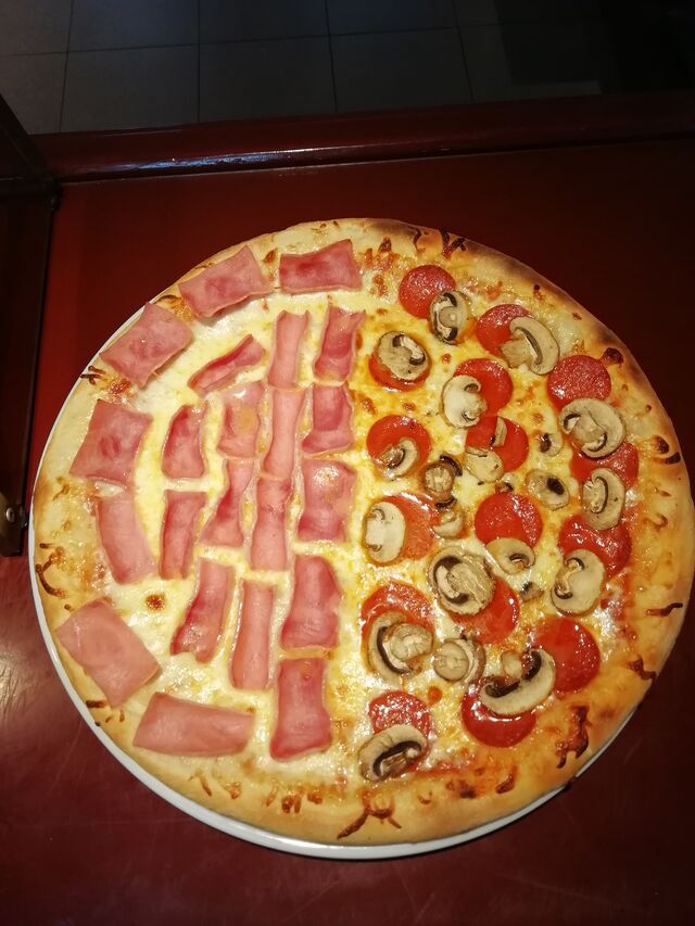 Jamón y queso / Pepperoni con champis