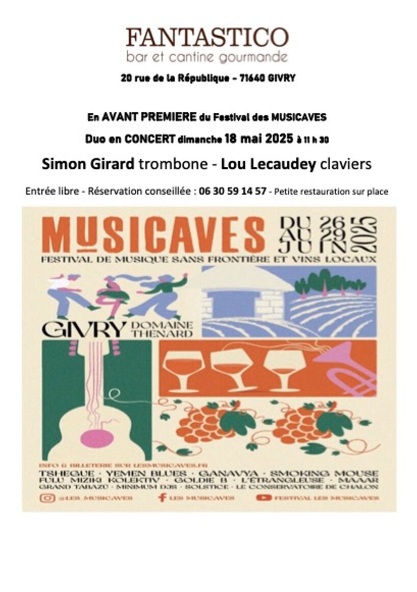 Duo S. Girard / Lou Lecaudey Concert Avant Première Musicaves 18 Mai 25