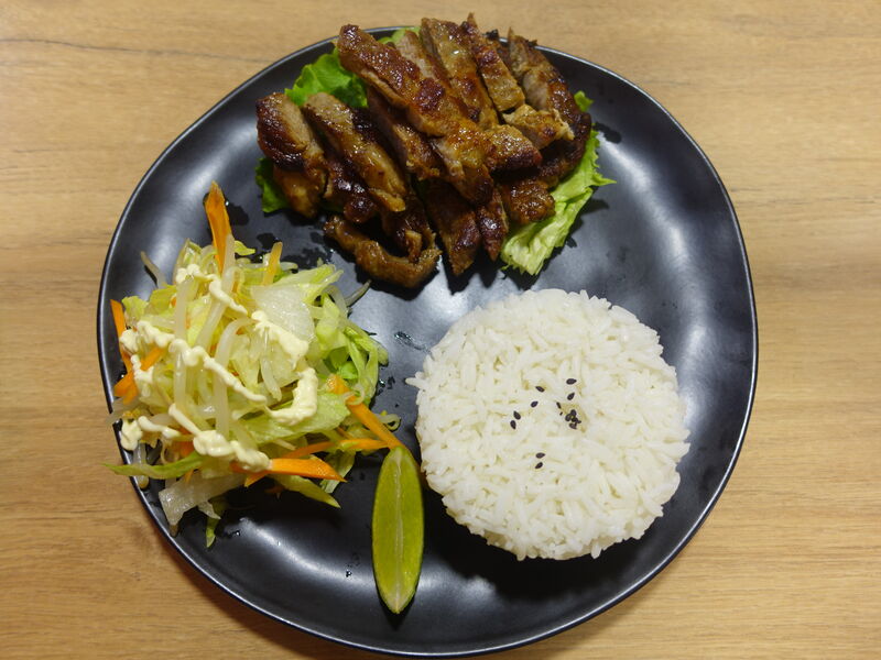 plat du jour: filet de porc grillé