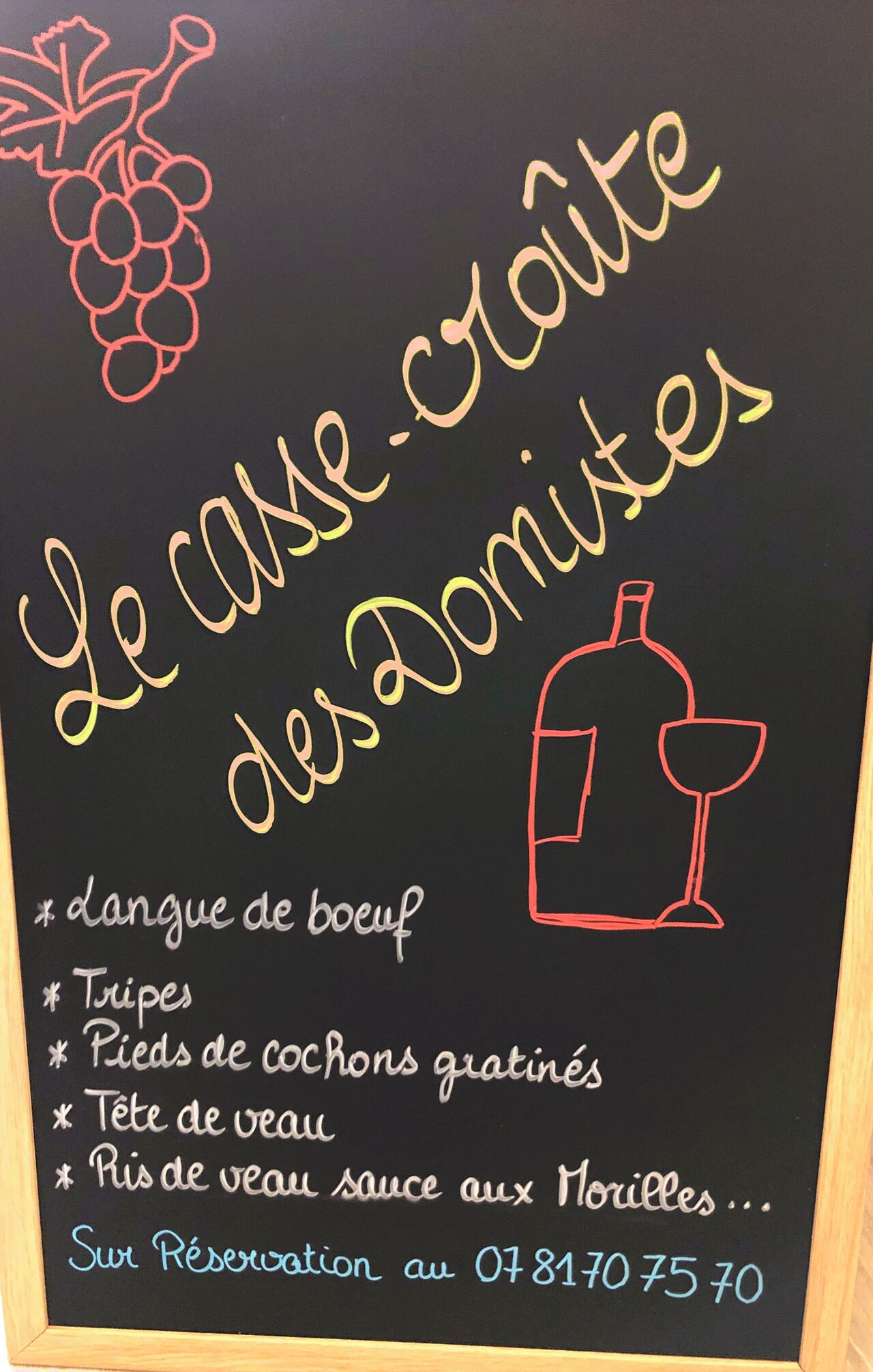 PENSEZ A RESERVER VOTRE CASSE CROUTE LES DOMISTES