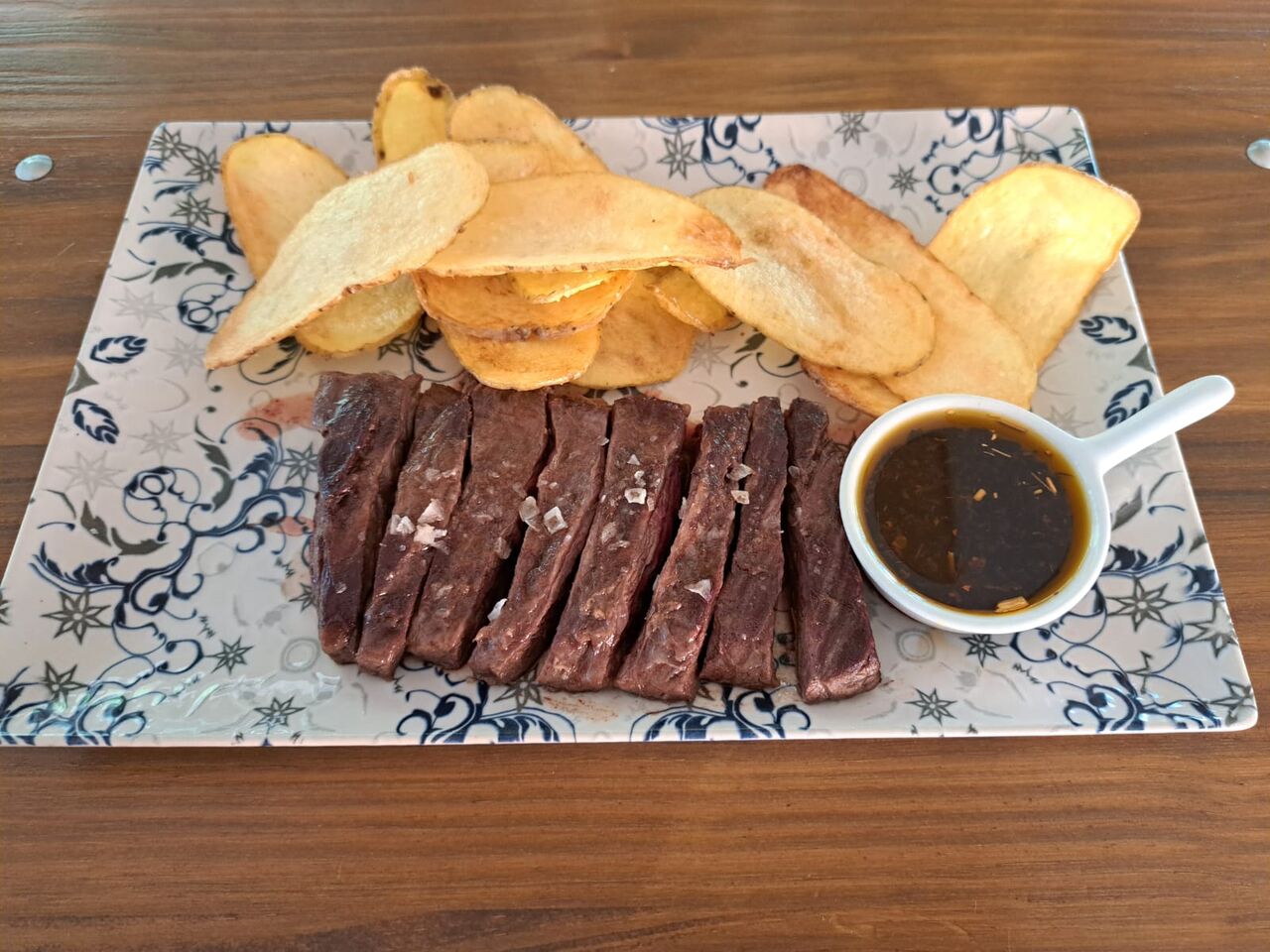 Entraña de ternera con patatas