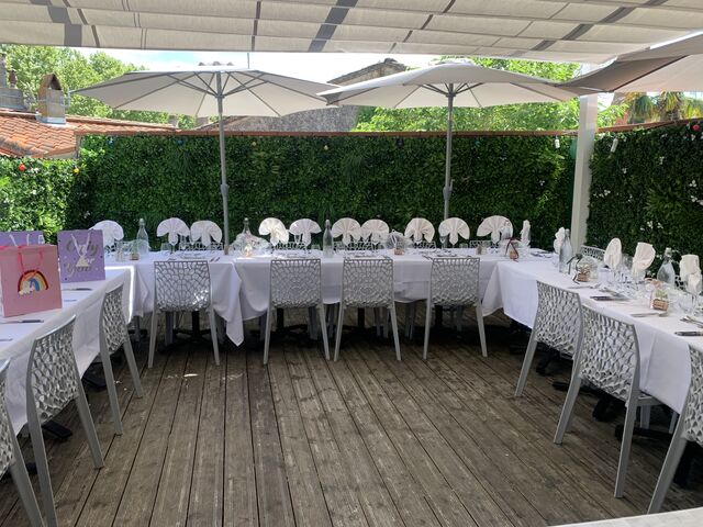 Repas groupe en Terrasse