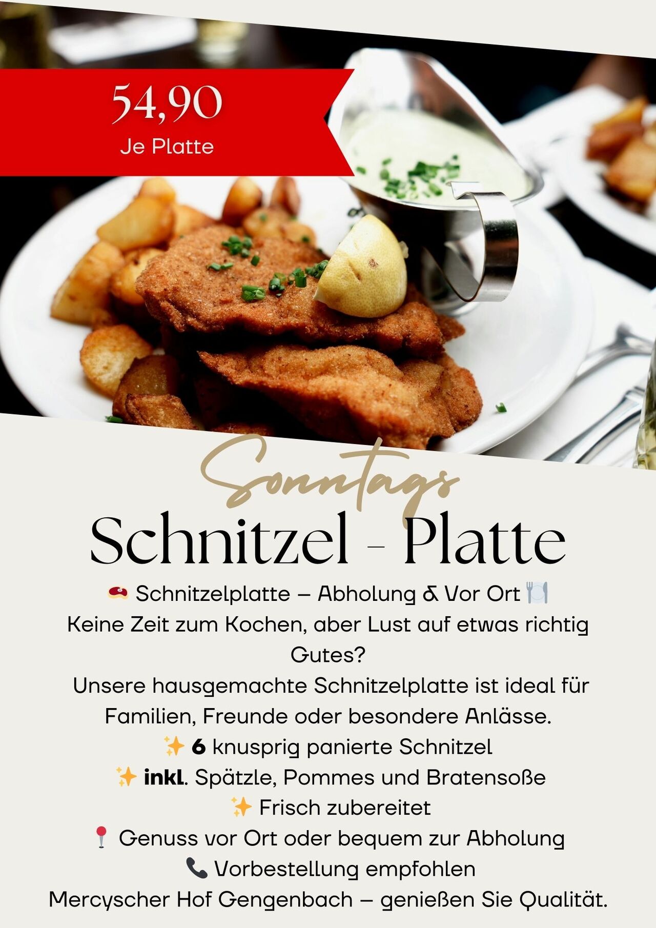 🥩 Schnitzelalarm im Mercyschen Hof! 🍽️