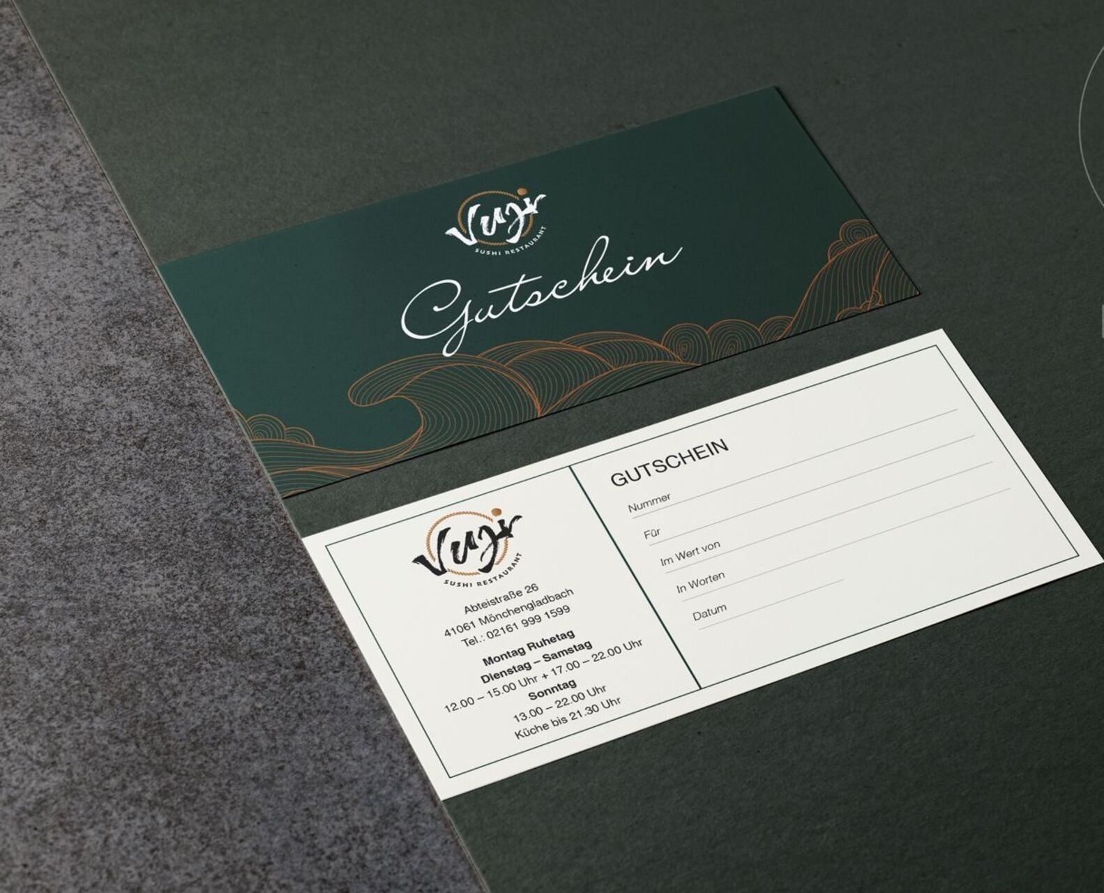 Erwerben Sie Gutscheine in unserem Restaurant!