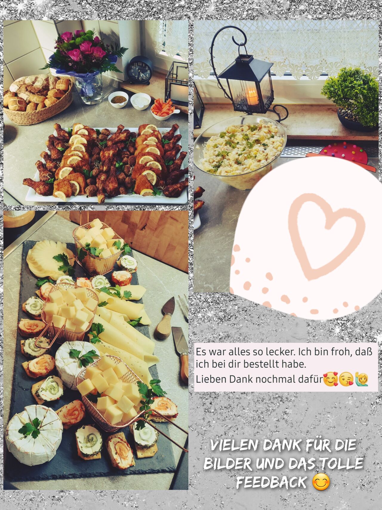 Käseplatte mit Fingerfood 