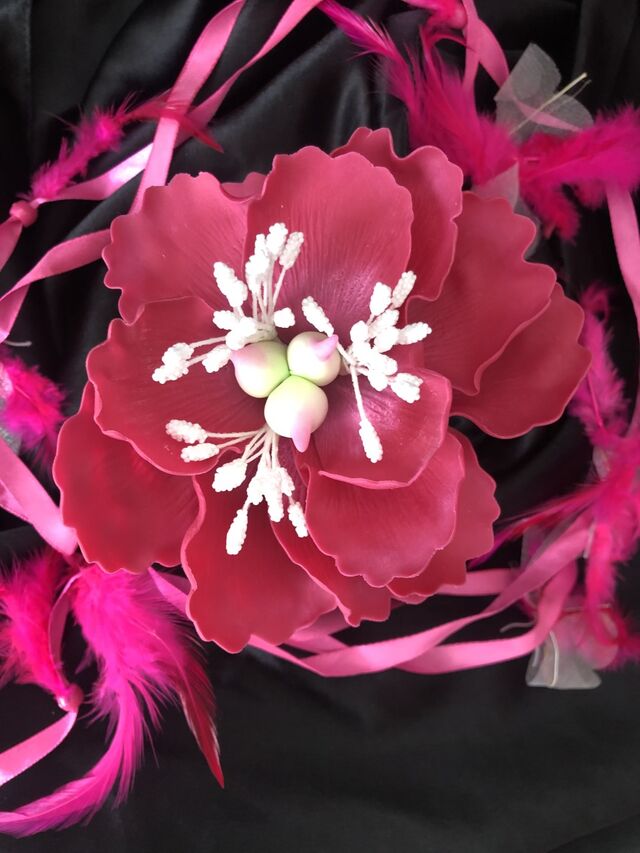 Pivoine en pâte à sucre