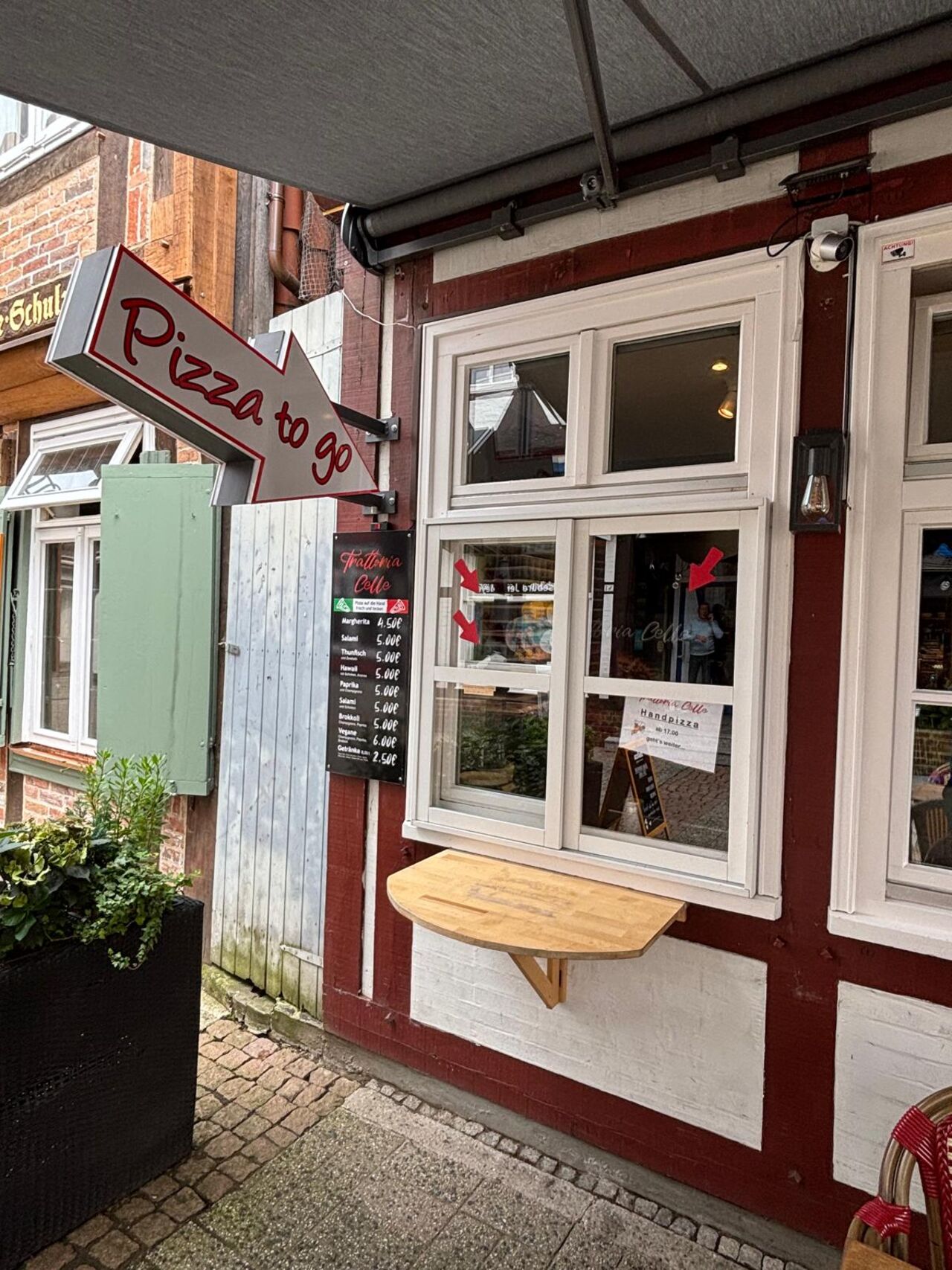 Italienische Pizza, frisch auf die Hand