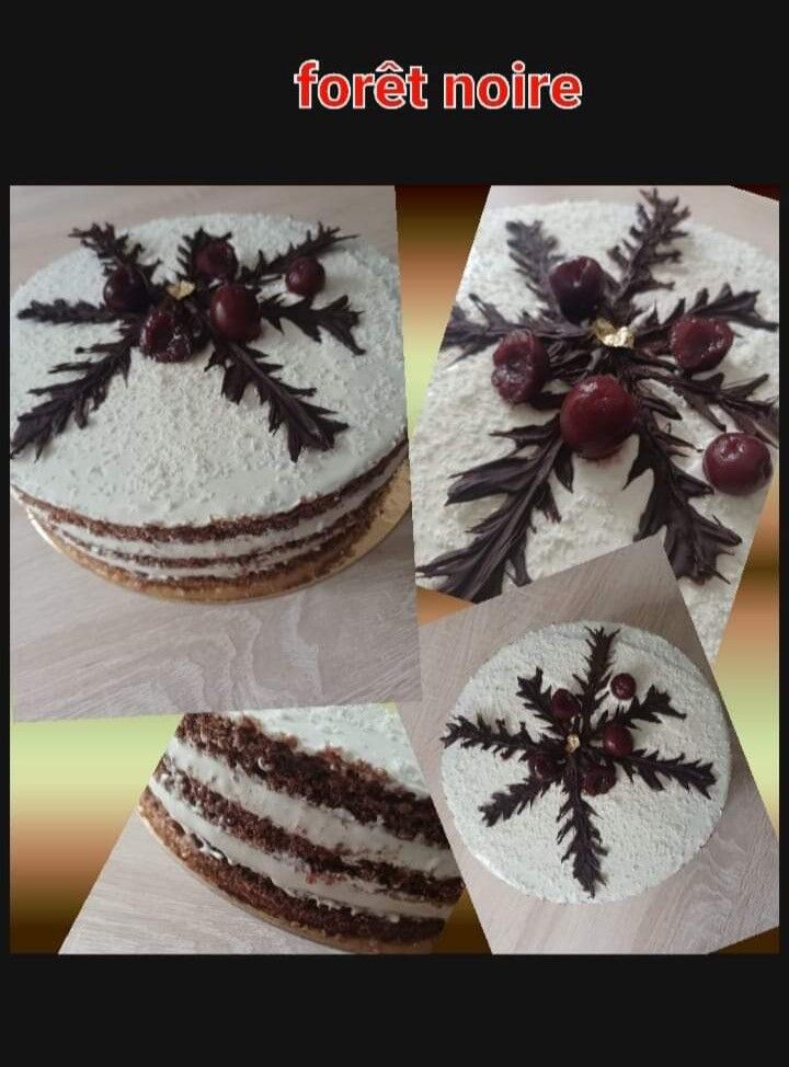 forêt noire ou forêt blanche :) avec ses petites cerises noires