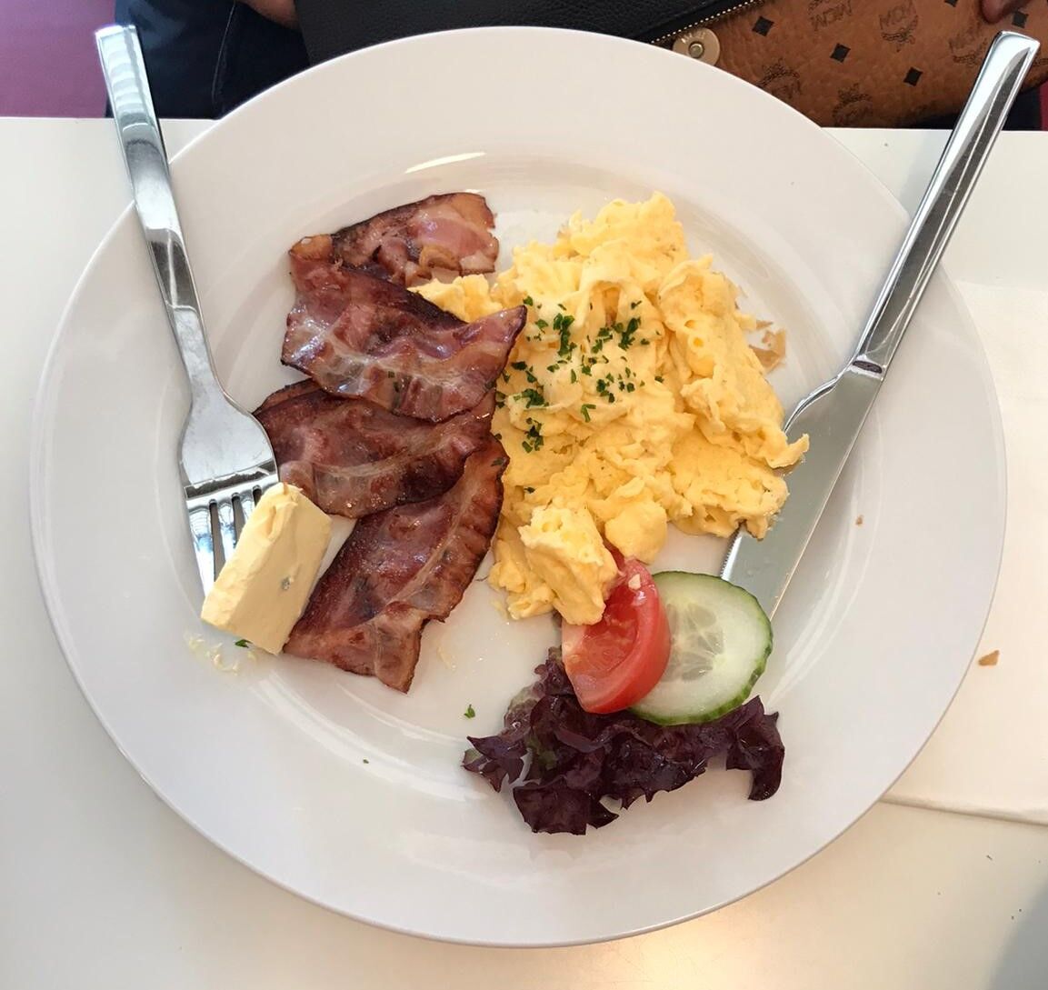 Rührei mit Speck