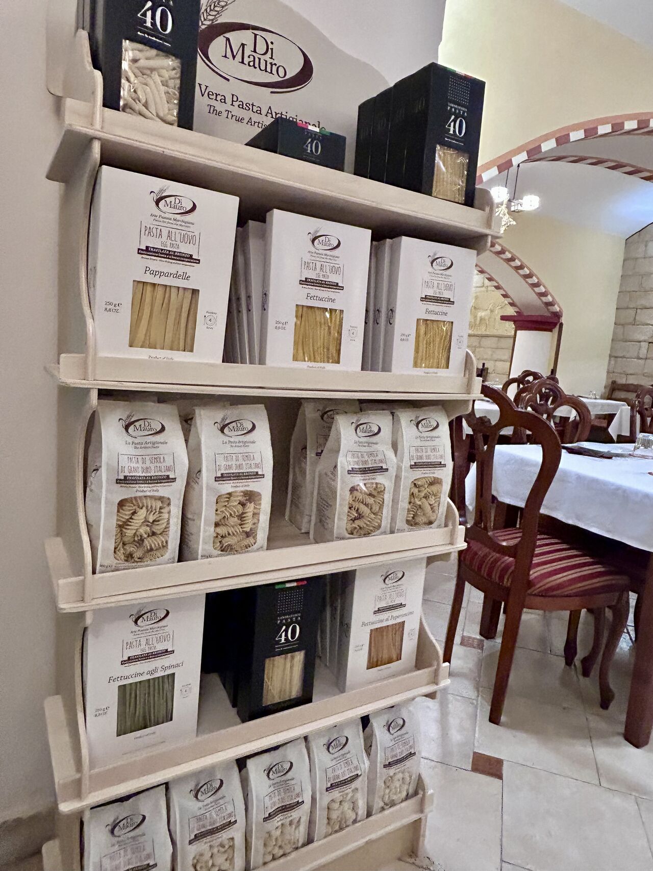Original pasta from region Marche