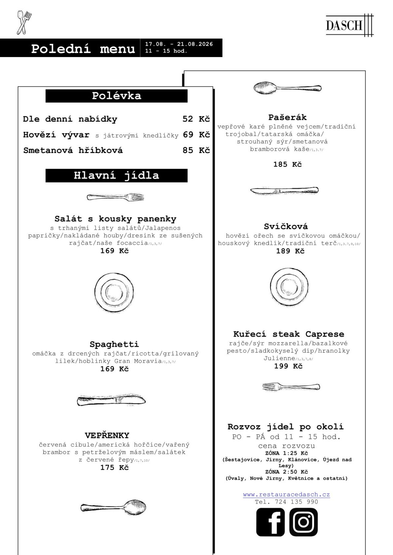 Polední menu