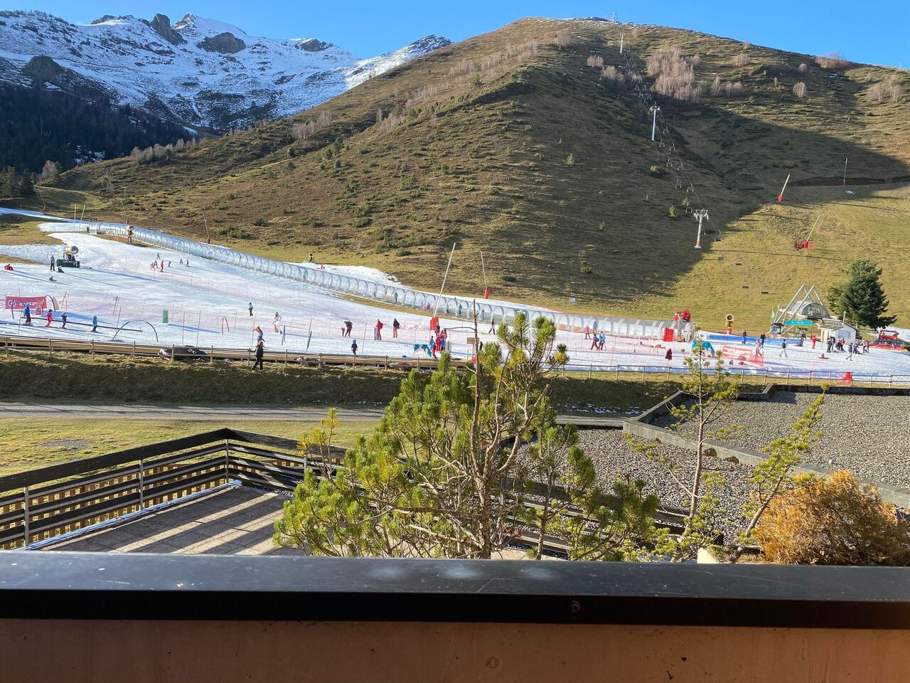Vue depuis la terrasse du bar