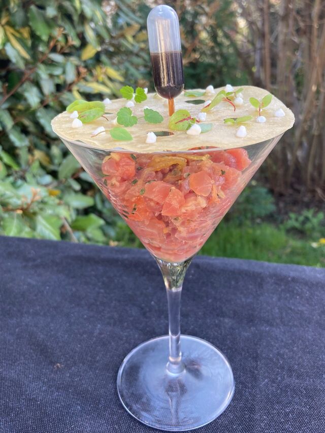 Tartare de thon rouge, gingembre, citron confit....