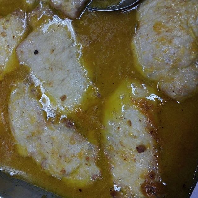 scaloppine di maiale all'arancia