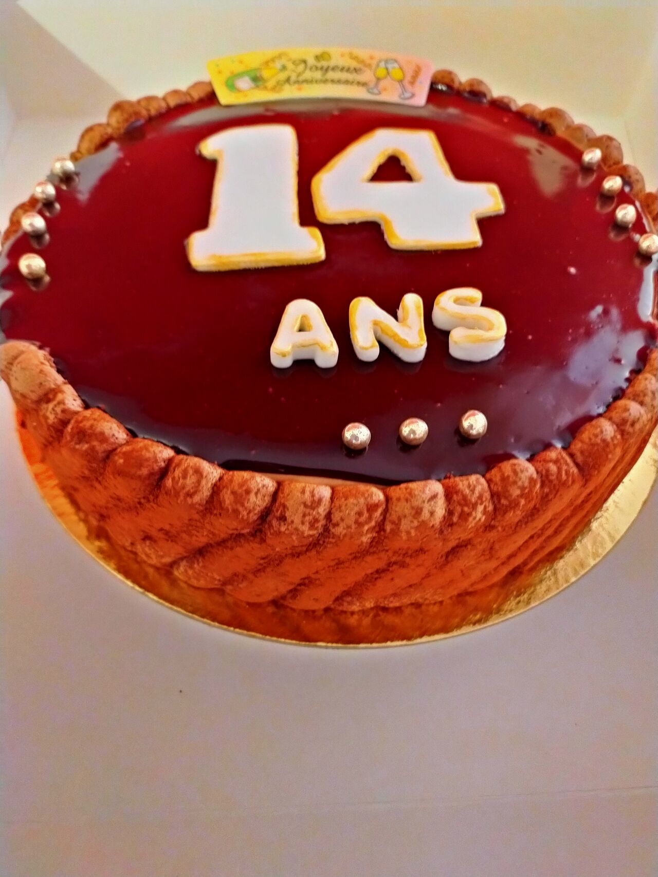 Bavaroise au chocolat noir
Biscuit cuillère