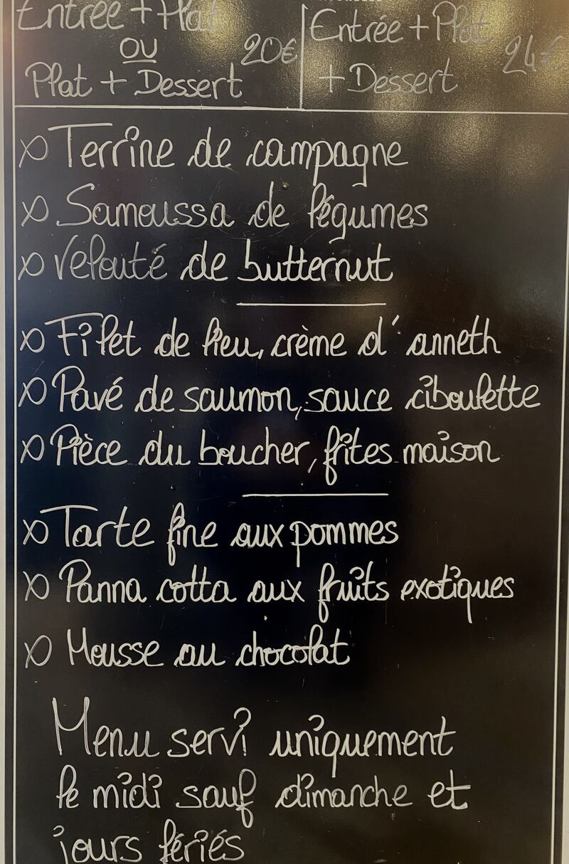 Menu du midi du 09/02 au 14/02