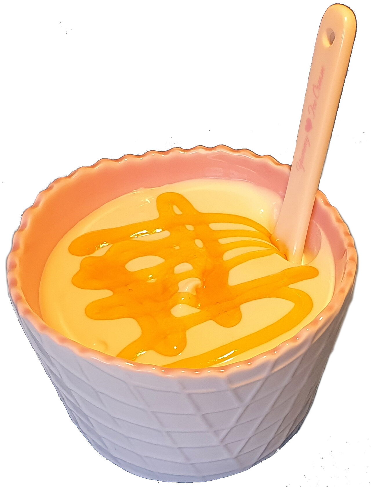 Quark-Dessert mit Sauce