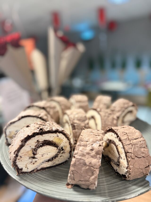 Snehová roláda banánová