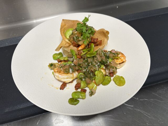 Croustillant de gambas