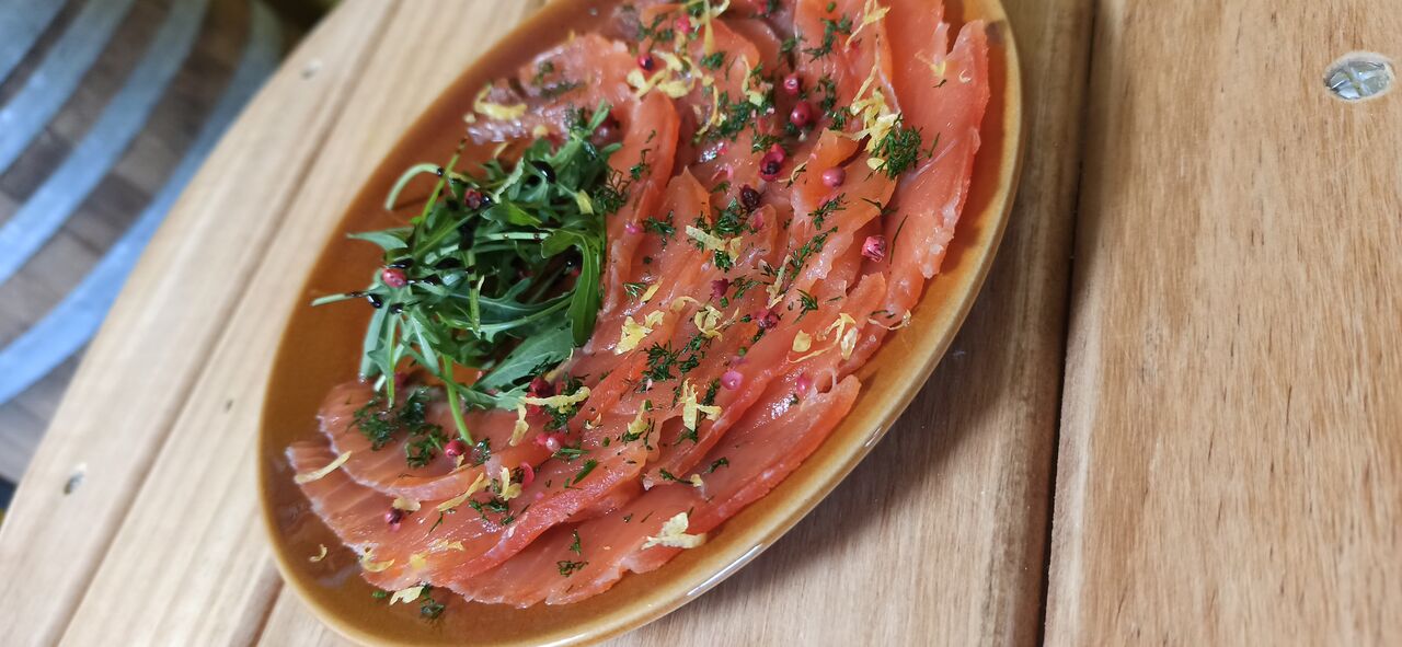 Gravlax de saumon