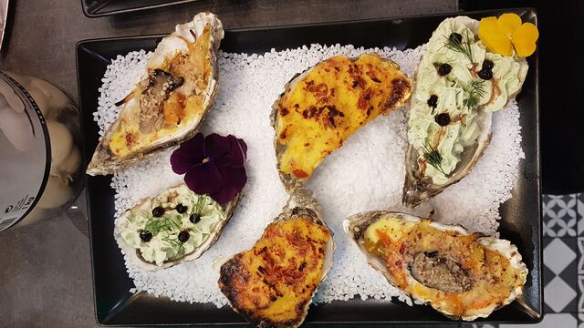 Huitres cuisinées 