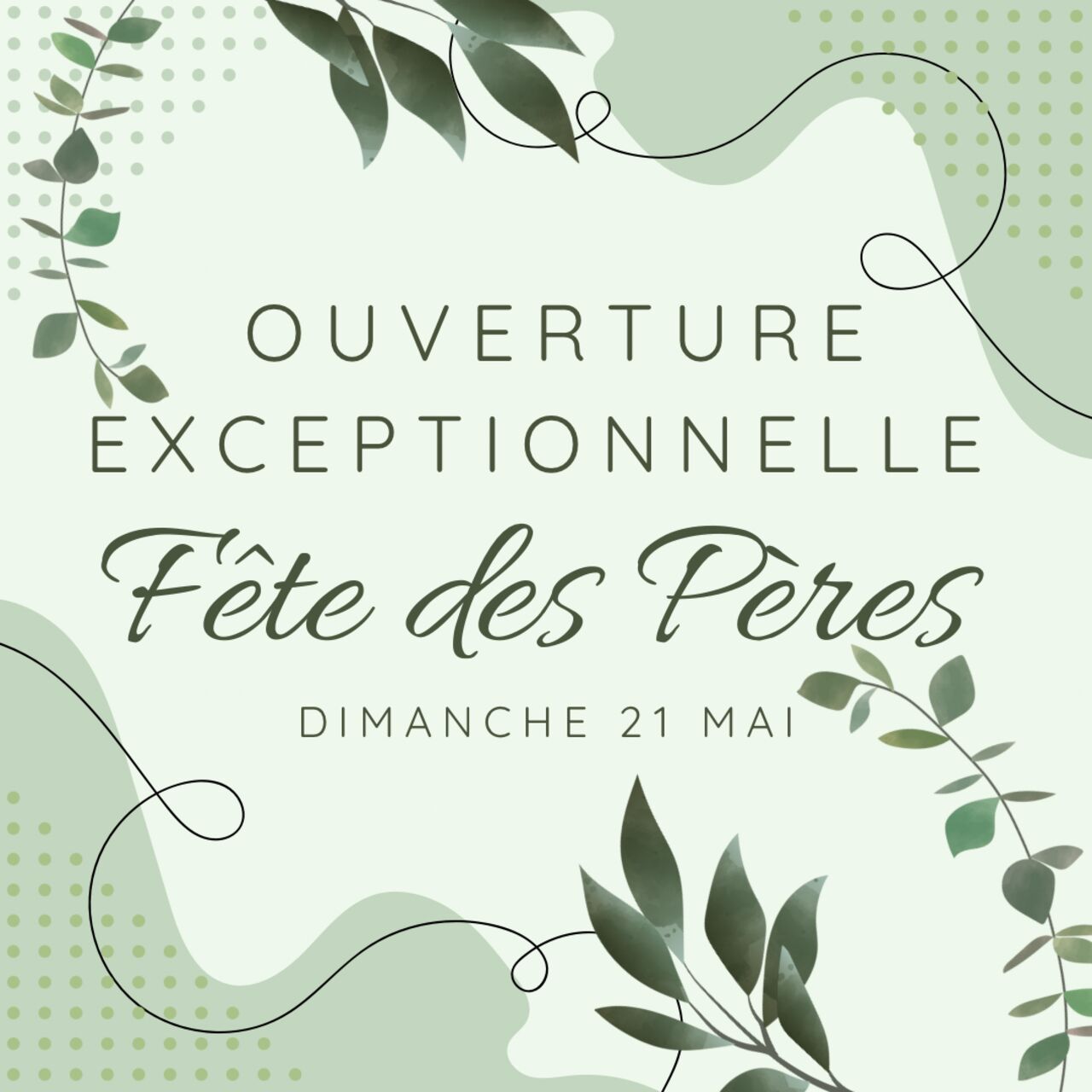 FÊTES DES PÈRES DIMANCHE 21 JUIN