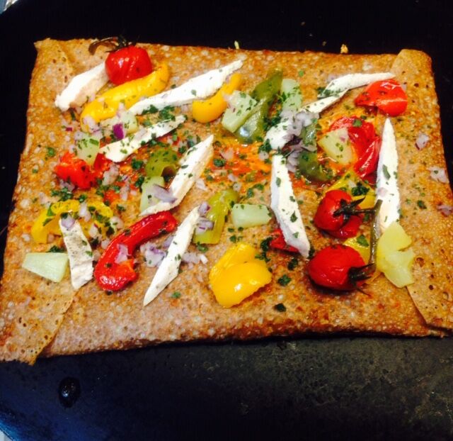 Acapulco
Poivrons tomates poulet cuisinés,ananas coriandre frais