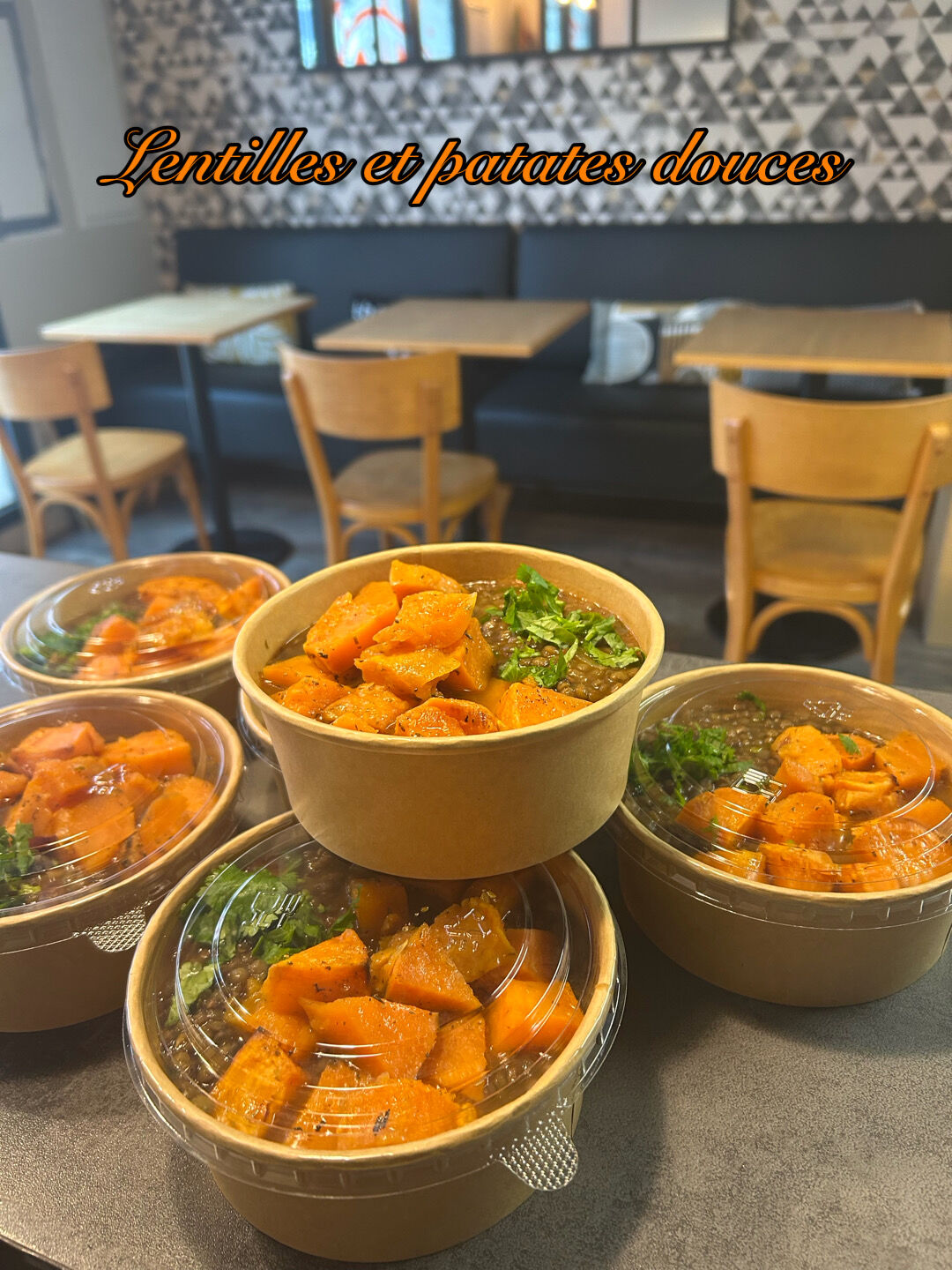 Lentilles et patates douces 