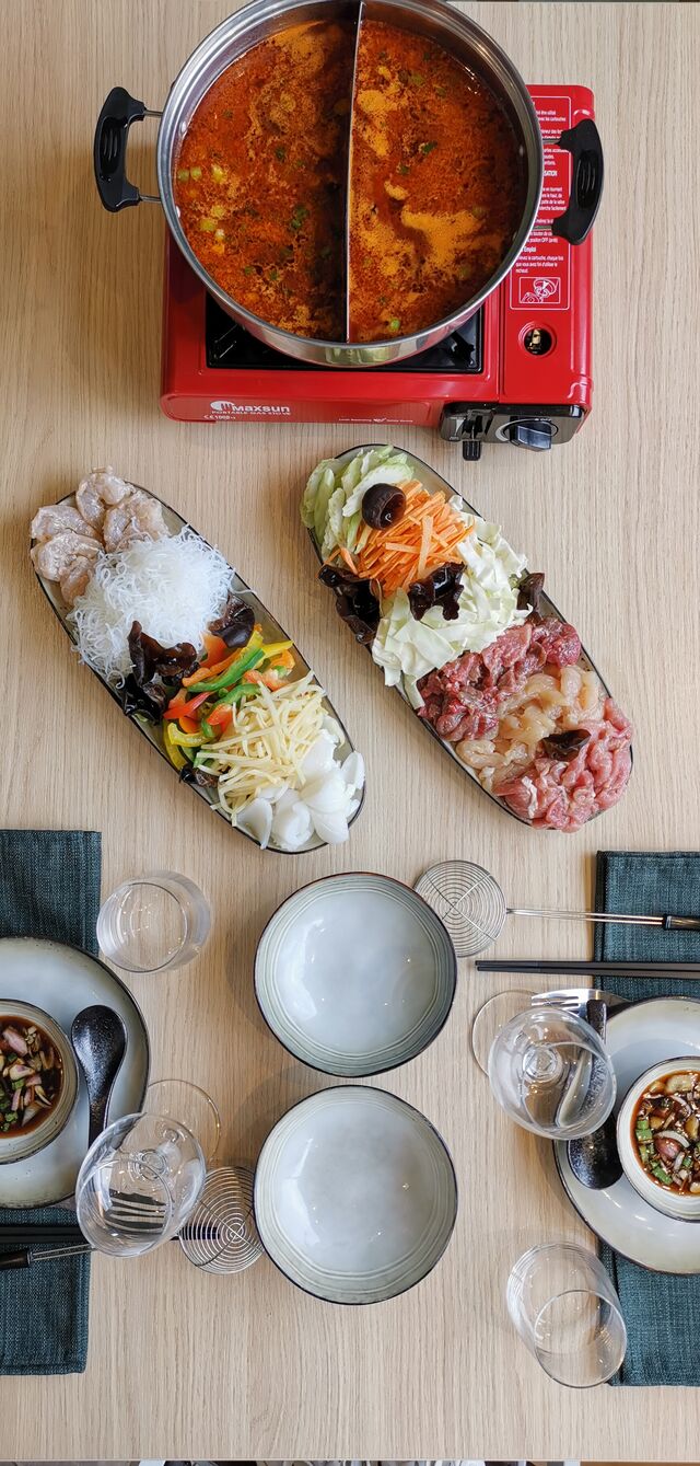 Fondue chinoise du restaurant Le Ginkgo à Vichy