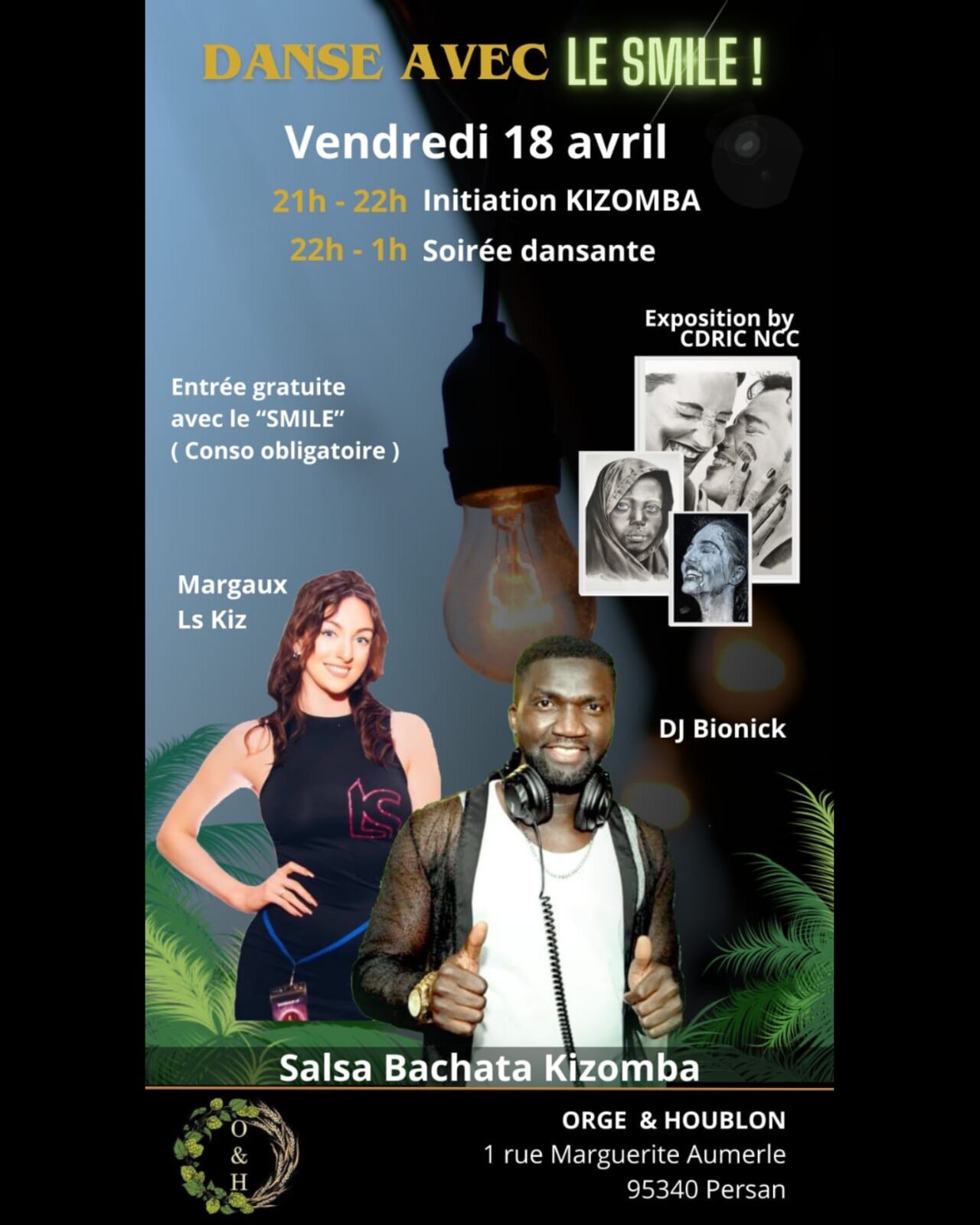 Soirée danse latine vendredi 18 avril à 21h