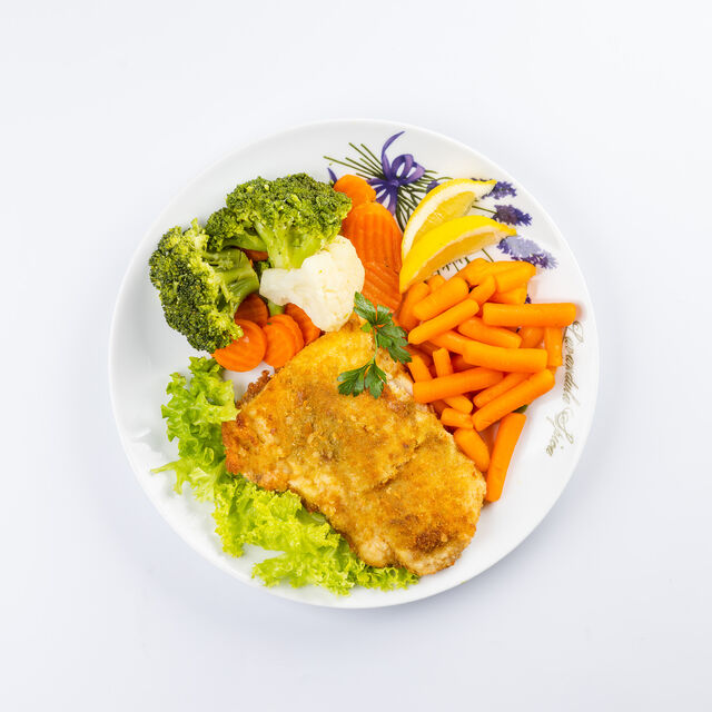 Filet z dorsza i warzywa gotowane