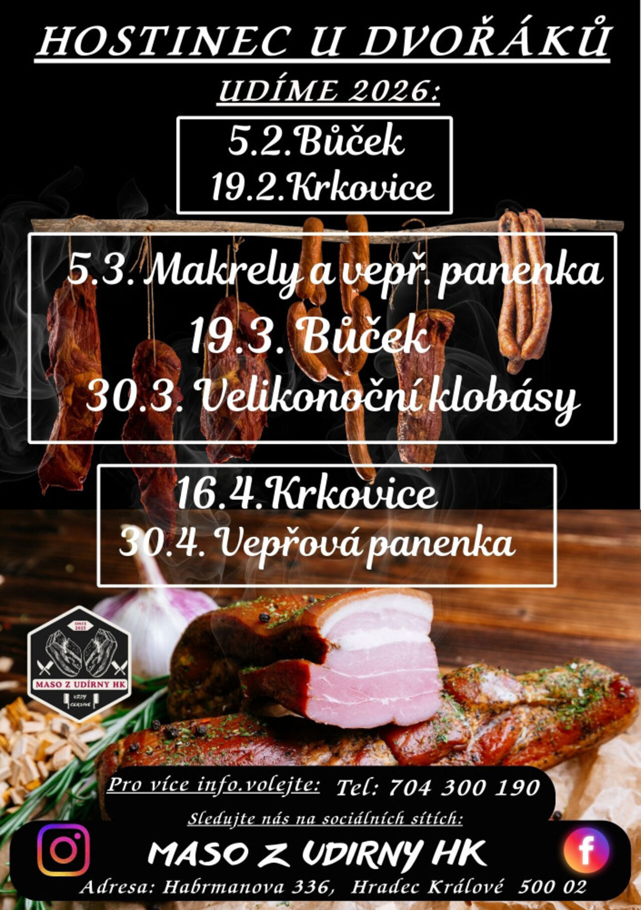 Uzené z naší udírny