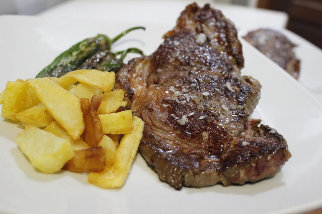 Entrecot de ternera a la plancha