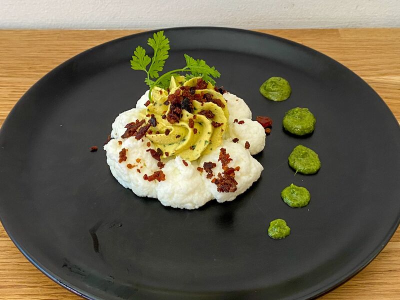 Œuf mimosa à la pancetta