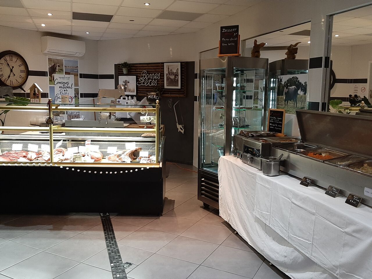 Rayon boucherie charcuterie plats cuisinés