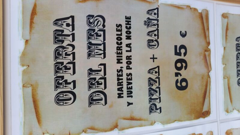  BOFETADA DEL MES
PIZZA+CAÑA 6,95€
