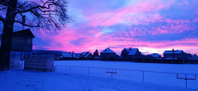 Zimní fotbalové hřiště