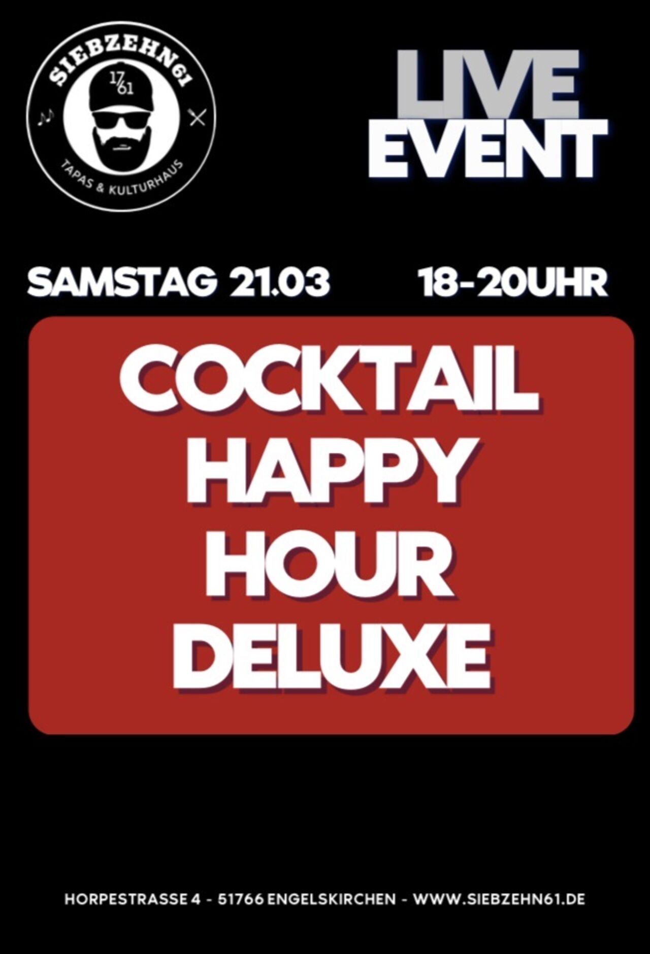 Samstag 21.03 Cocktail Event