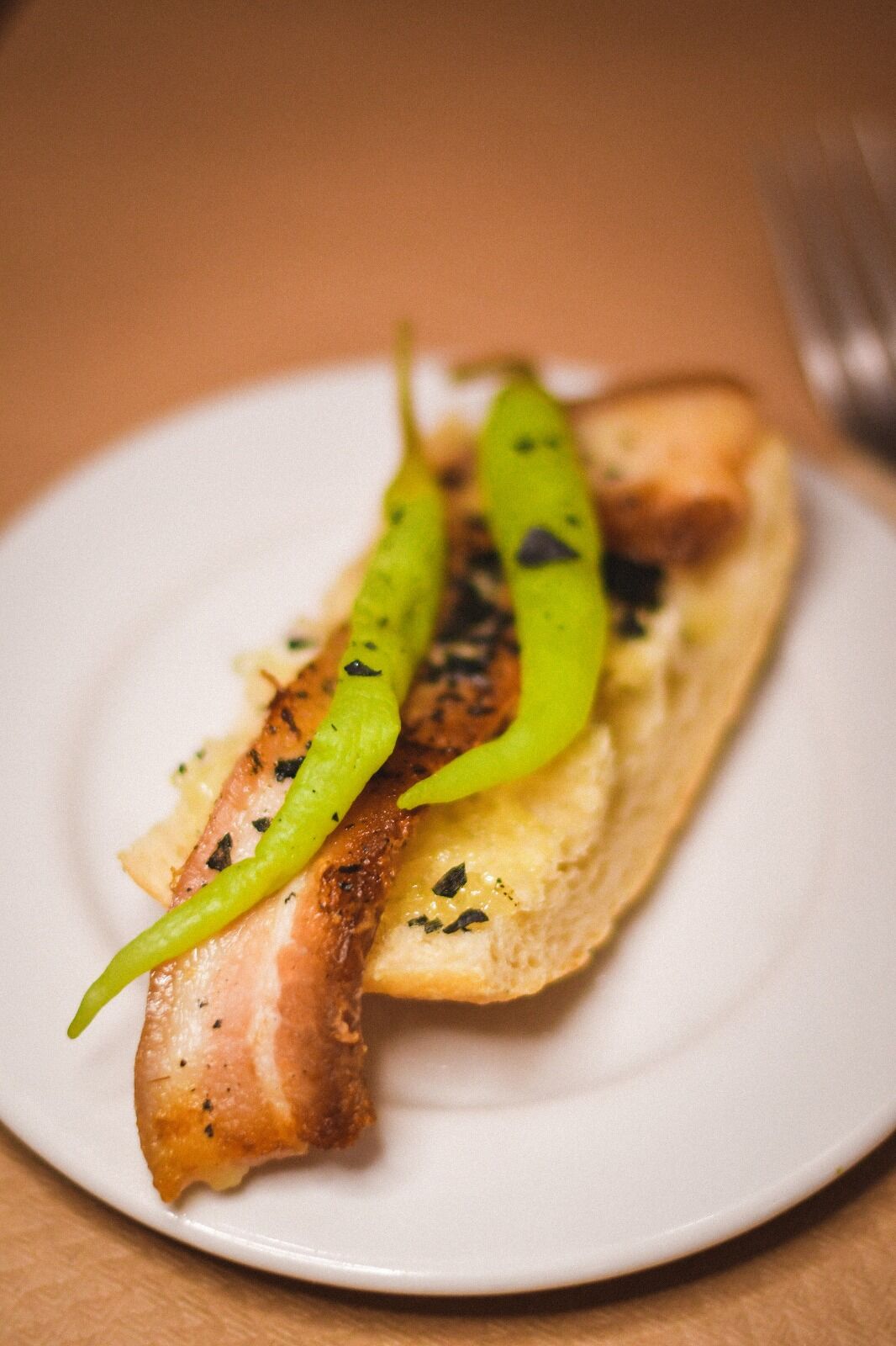 Montadito de panceta